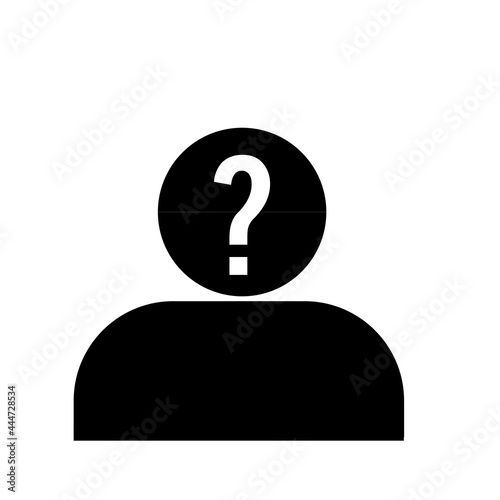 suspect icon isolated on background