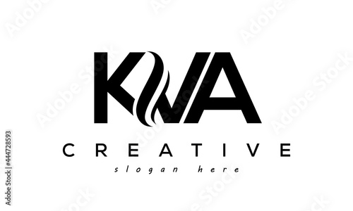 Letter KVA creative logo design vector	