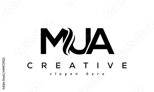 Letter MUA creative logo design vector	