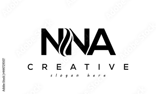 Letter NNA creative logo design vector	 photo