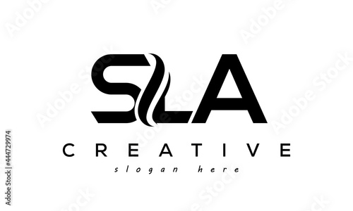Letter SLA creative logo design vector