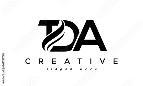 Letter TDA creative logo design vector photo