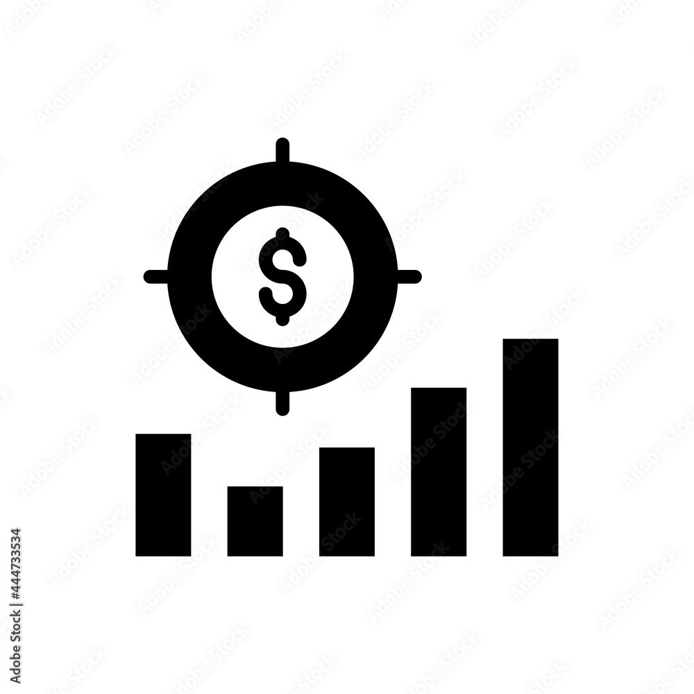 Sales Target vector solid icon. EPS 10 file marketing and advertising symbol Sales Target vector solid icon. EPS 10 file marketing and advertising symbol