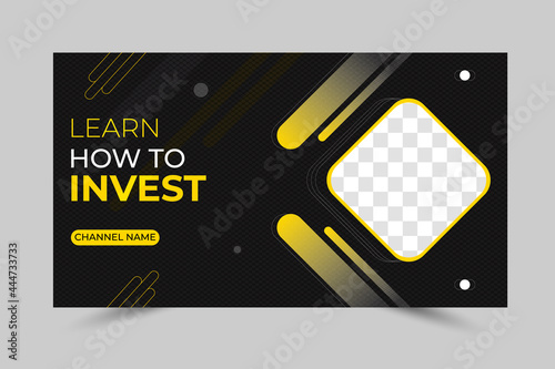 Creative Custom Thumbnail Design cover template social media design  Modern background graphic banner