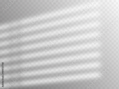 Shadow overlay effect. Soft light and shadows from window and louvers.