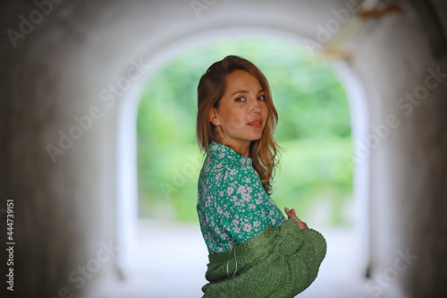 springtime female portrait city, fresh spring look in city street outside young woman Free Download springtime female portrait city, fresh spring look in city street outside young woman - GFXLoad