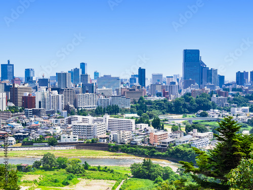 仙台　仙台城跡から眺望