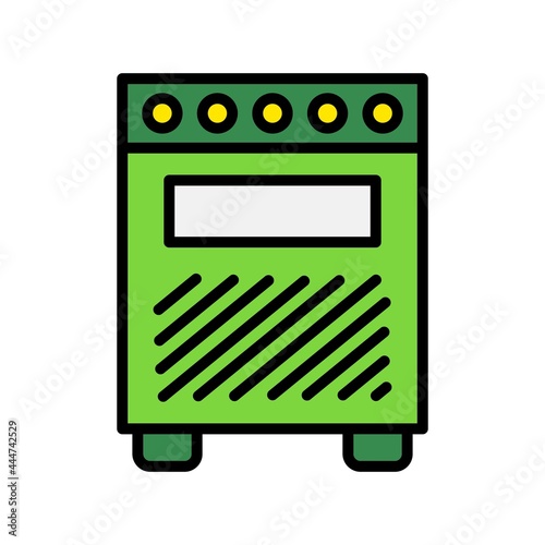 Amplifier Line Filled Vector Icon Design