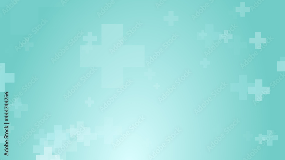 Medical health blue green cross pattern background. Abstract healthcare technology and science concept. Medical health blue green cross pattern background. Abstract healthcare technology and science concept.