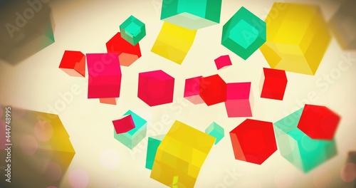 background with cubes