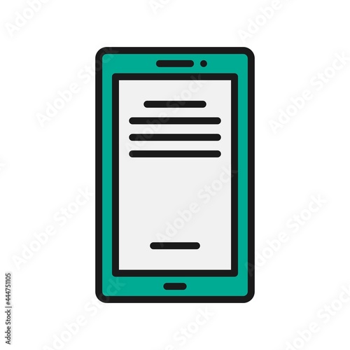 Ebook Line Filled Vector Icon Design