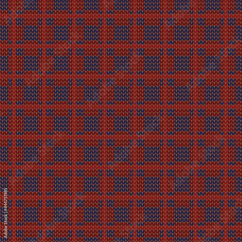 Colored Square pattern. Knitted design. Vector illustration. photo