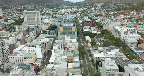 Aerial view. Cape Town business center.