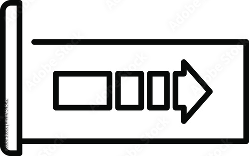 Soft Close system icon, vector illustration