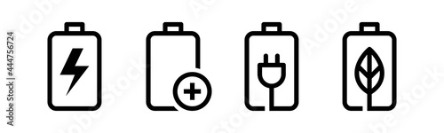 Vector graphic of battery icon collection |  charge icon