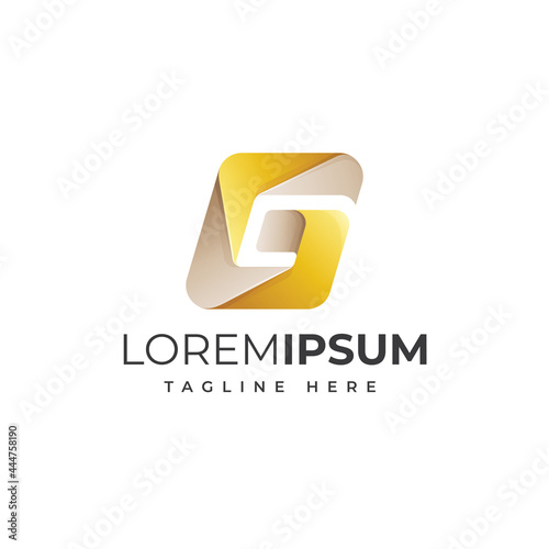 elegant letter G logo design vector template