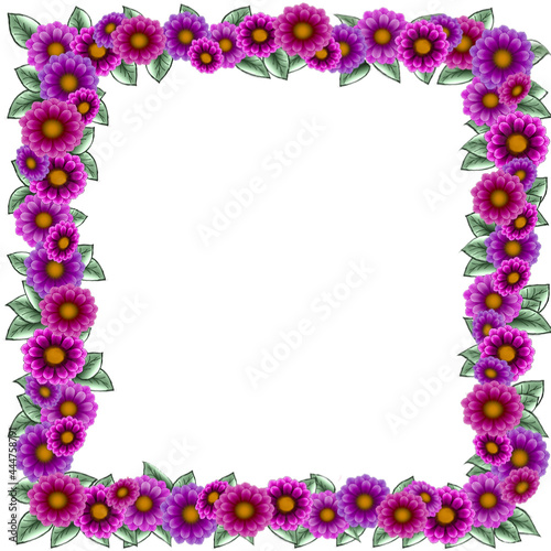 purple flower frames