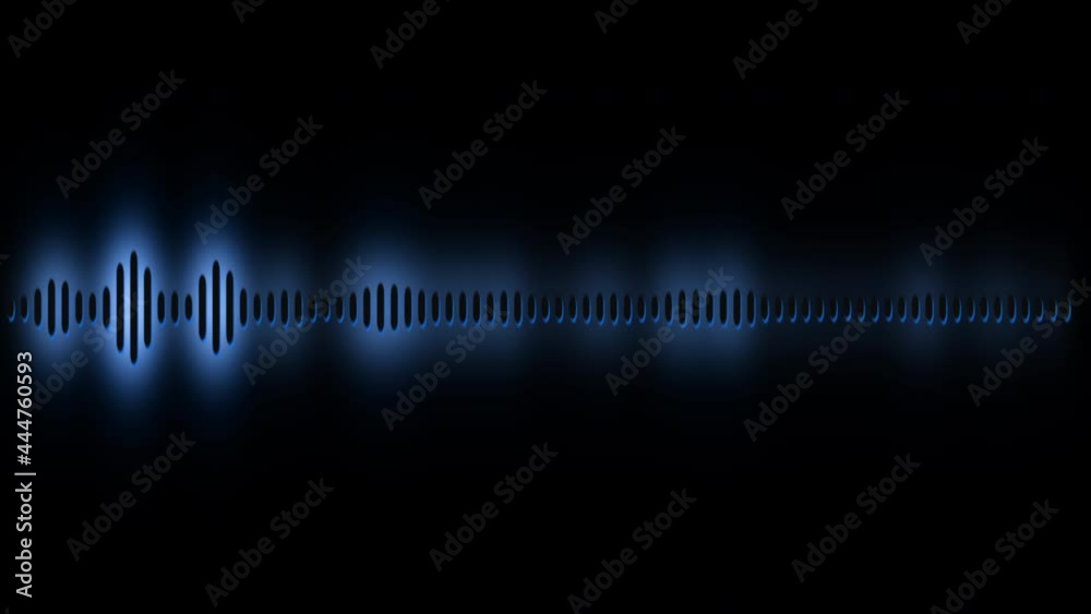 Waveform Symbol Moving To The Rhythm, Visual Beat Effect Display Icon, Element Of Track Modulator, Sound Shape Music Graph Interface, Stylish Blue Bars On Black Background Waveform Symbol Moving To The Rhythm, Visual Beat Effect Display Icon, Element Of Track Modulator, Sound Shape Music Graph Interface, Stylish Blue Bars On Black Background