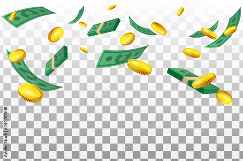 Earn money background. increase financial investment.
