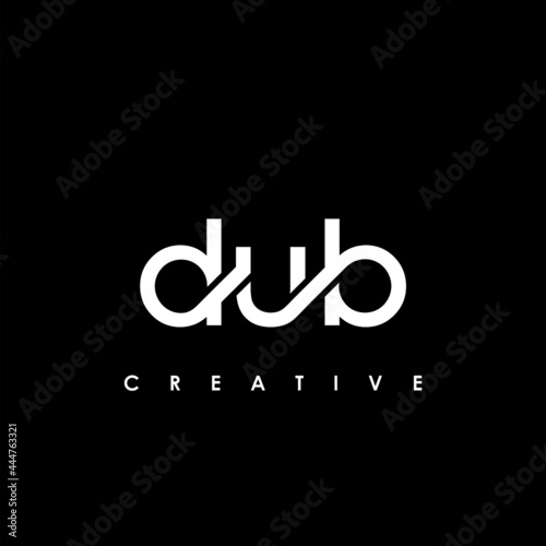 DUB Letter Initial Logo Design Template Vector Illustration