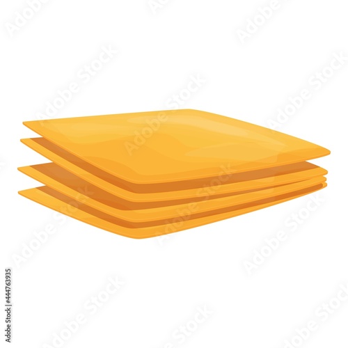 Lasagna slices icon cartoon vector. Lasagne pasta. Italian meat dish