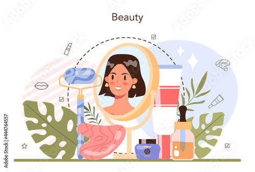 Cosmetologist concept. Skin care procedure. Hardware cosmetology