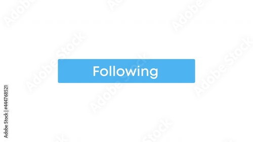 Follow button click animation footage