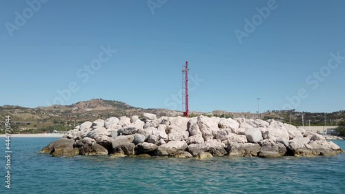Arrivo al porto di Roccella Jonica in Calabria photo