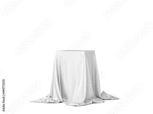 Fotografía Cube covered with piece of cloth