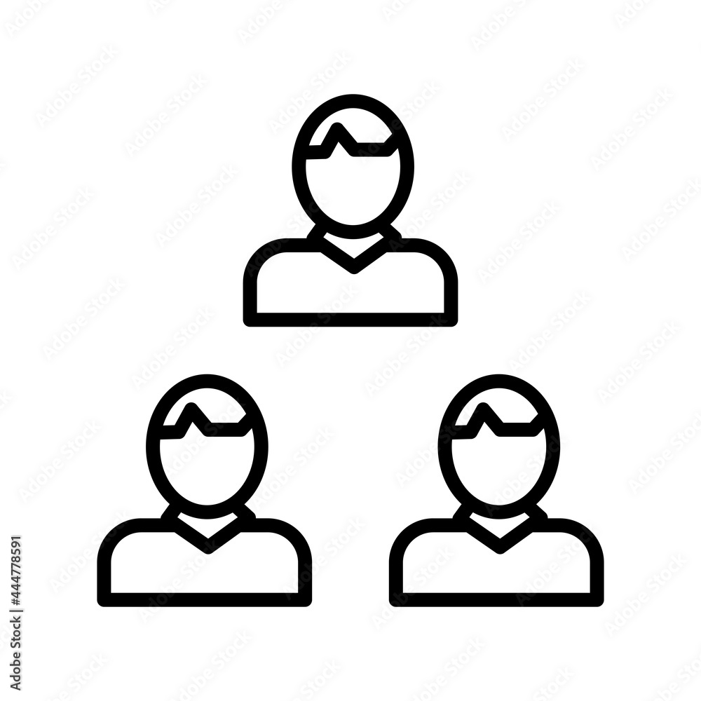Team Linear Vector Icon Design Team Linear Vector Icon Design