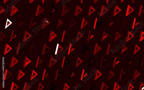 Dark Red vector background with polygonal style.