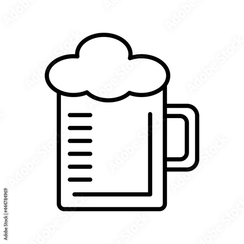 Beermug Linear Vector Icon Design