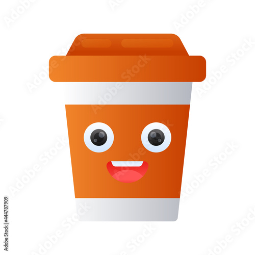 Coffee Cup Cute Gradient Style Illustration © Buttersugar104