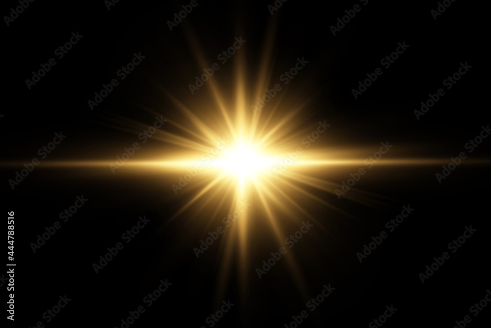 Vector transparent sunlight special lens flare light effect. PNG. Vector illustration .