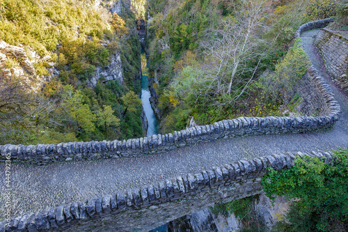 Old bridge over Bellos river in Añisclo Gorge, Ordesa and Monte Perdido National Park, Spain