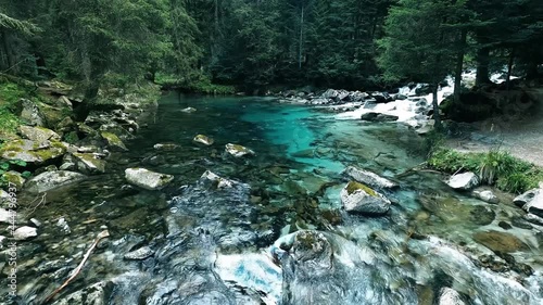 Landscape of the Blue Lake of Amola photo