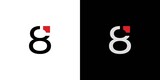 Simple and modern number 8 logo design