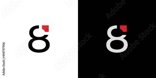 Simple and modern number 8 logo design