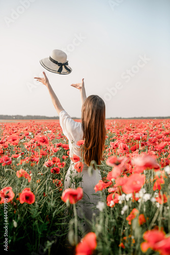 The girl in the poppies