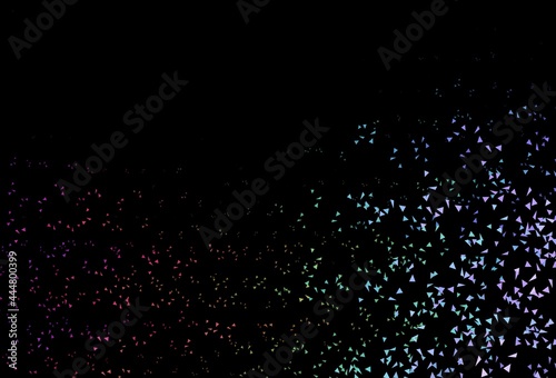 Dark Multicolor vector background with polygonal style.