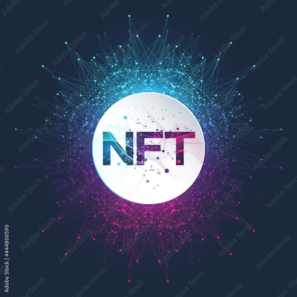 NFT non fungible token. Non-fungible tokens icon covering concept NFT. High-tech technology symbol logo vector. NFT non fungible token. Non-fungible tokens icon covering concept NFT. High-tech technology symbol logo vector.