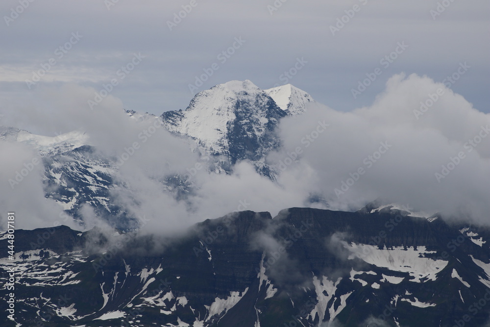Eiger North Face seen from Mount Brienzer Rothorn.