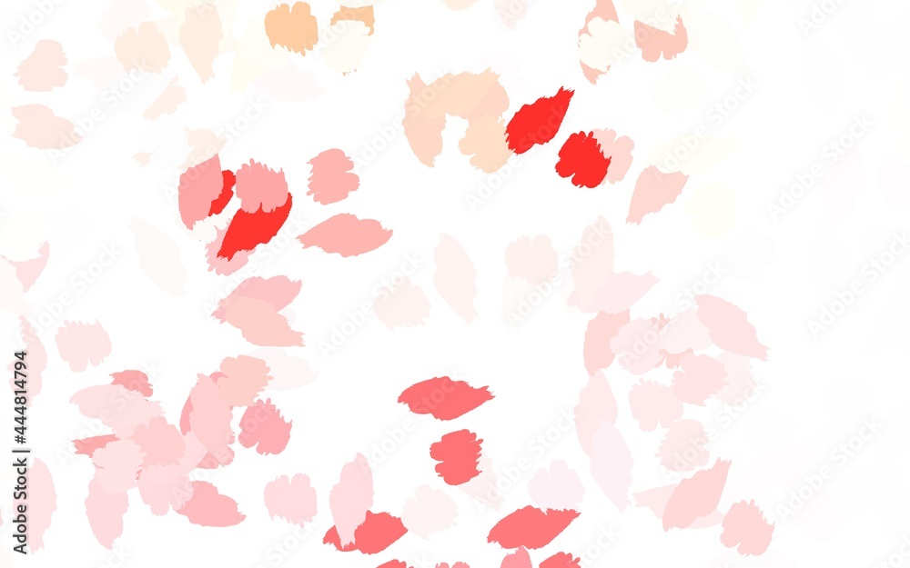 Light Red vector template with chaotic shapes. Light Red vector template with chaotic shapes.
