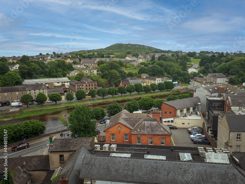 View of Vinegar Hill, Overlooking Rooftops of Enniscorthy, County Wexford