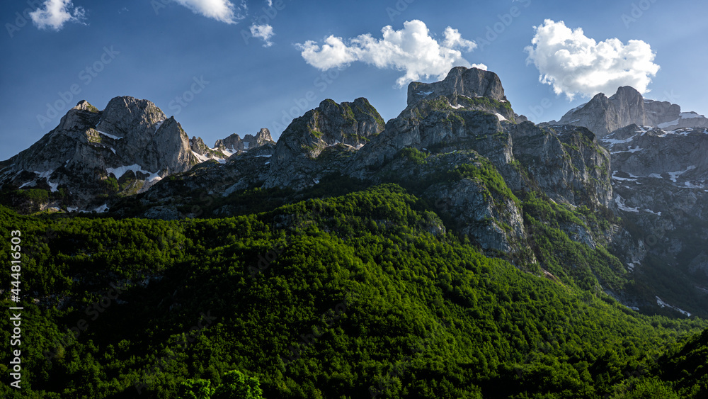 Naklejka premium Valbona Valley National Park. Albania. 