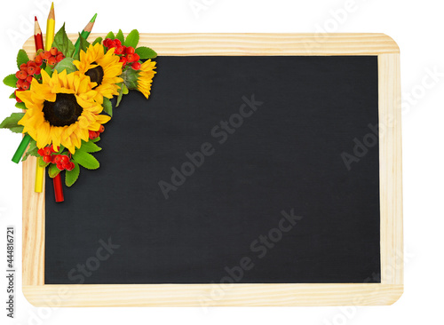 Decorative sunflowers and r...