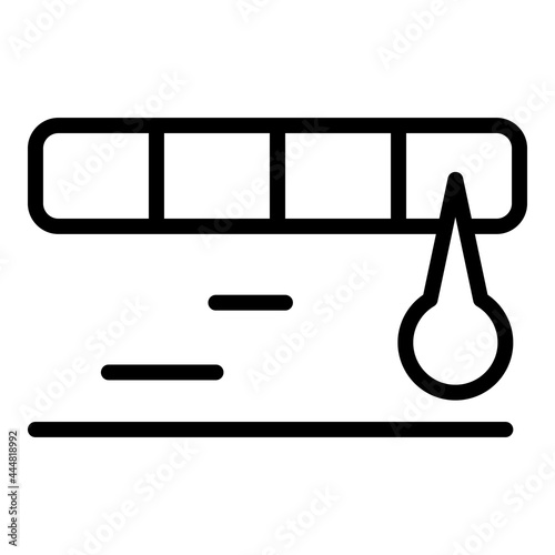 Scale meter icon outline vector. Level satisfaction. Credit high score