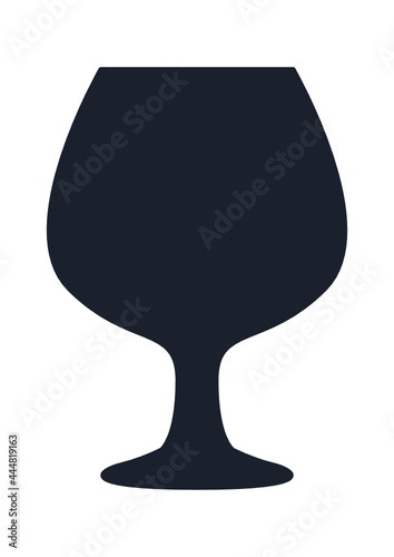 Beer glass icon. (Beer glass vector silhouette) 