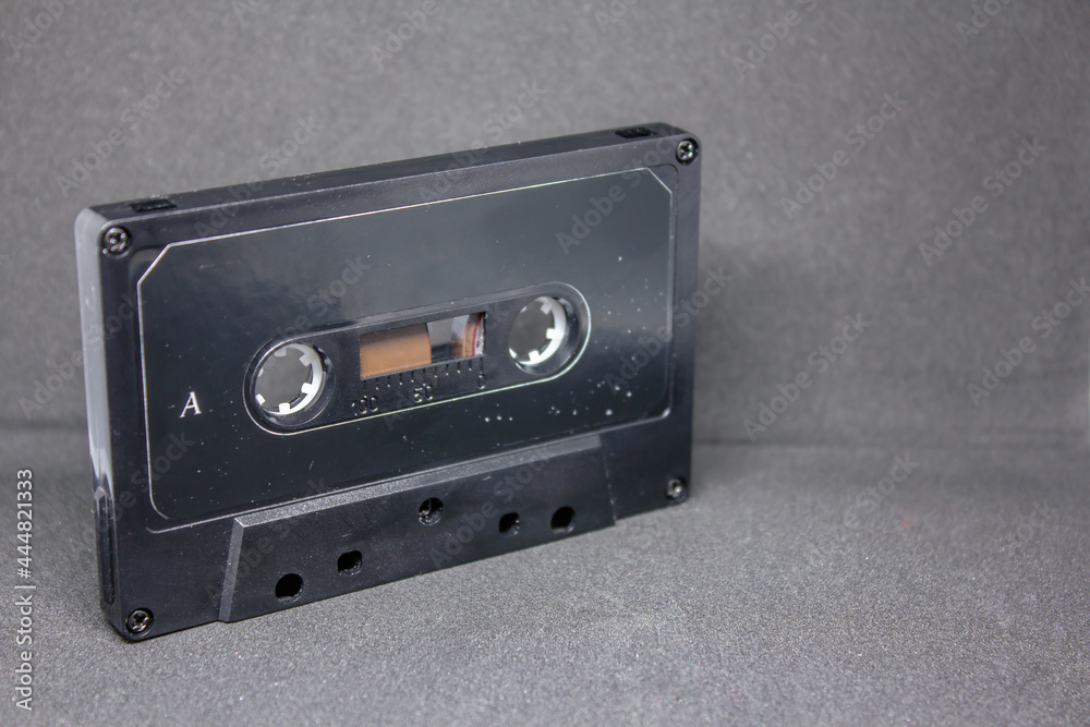 Obraz premium audio cassette on grey background