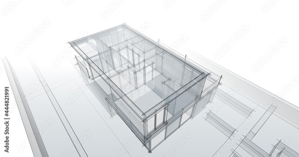 house architecture digital drawing